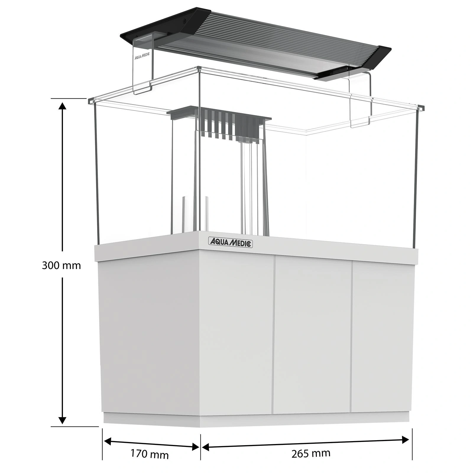 Armatus XS Saltvandsakvarium med sump 4 Liter